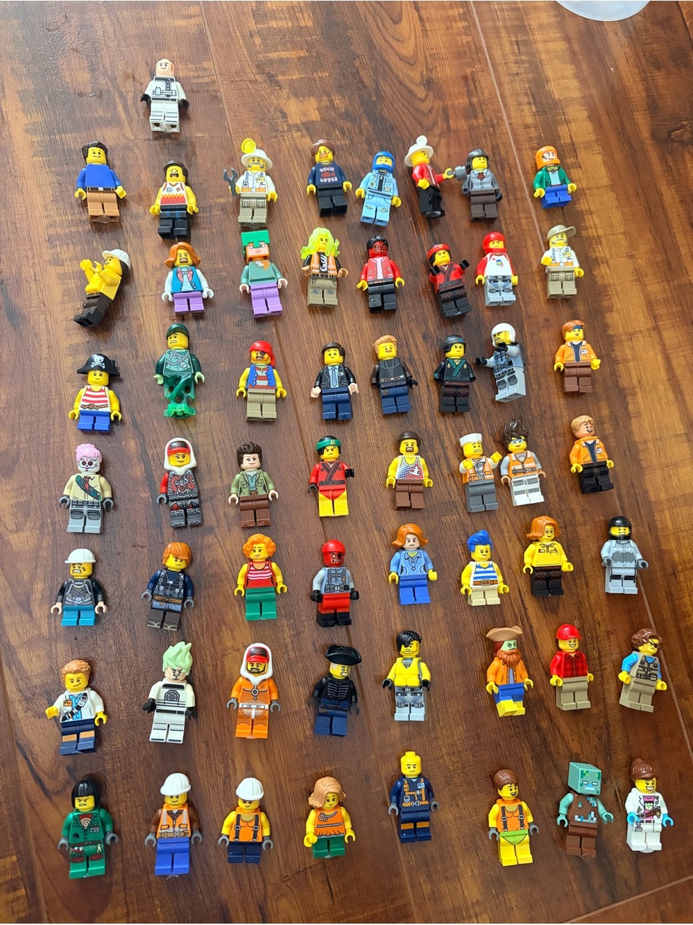 Lego Minifigures Assortment with Diverse Colors/57 pieces